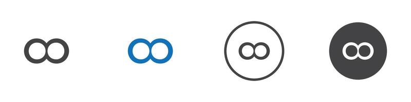 Infinite icon thin line illustration vector