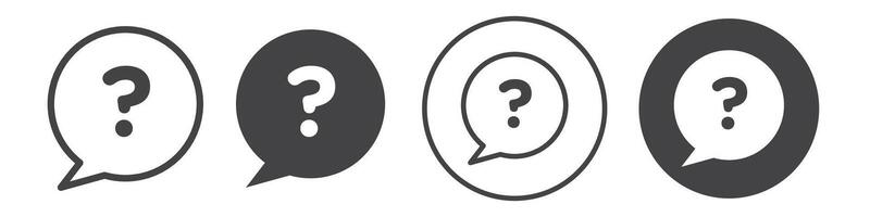 Interrogation icon thin line illustration vector
