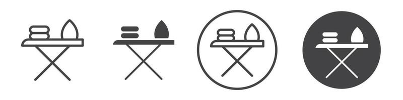 Ironing board icon thin line illustration vector