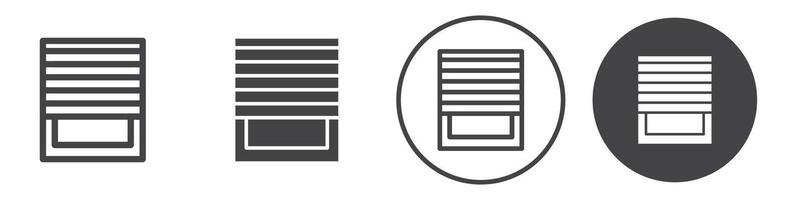 Jalousie icon thin line illustration vector