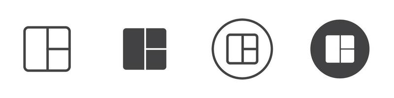 Layout icon thin line illustration vector