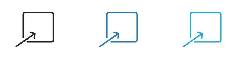 Open icon thin line illustration vector