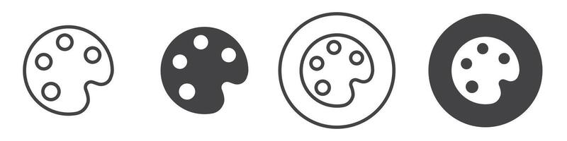 Palette icon thin line illustration vector