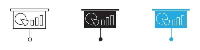 Presentation icon thin line illustration vector