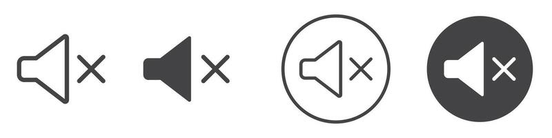 Volume icon thin line illustration vector