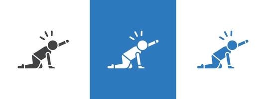 abandonment icon thin line illustration vector
