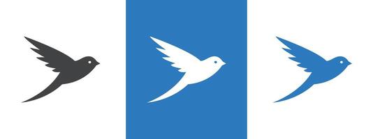 Barn swallow icon thin line illustration vector