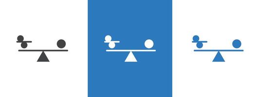 balancing icon thin line illustration vector