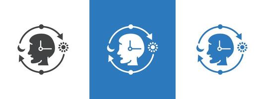 Circadian rhythms icon thin line illustration vector