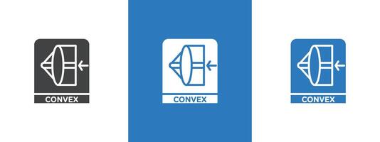 convex icon thin line illustration vector