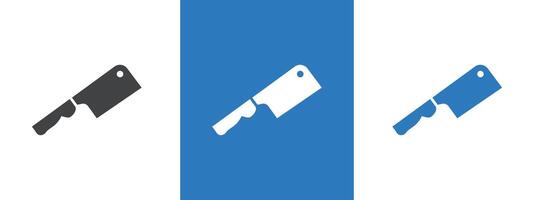 cooking chef knife icon thin line illustration vector