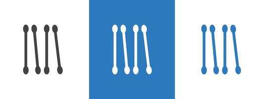 Cotton buds icon thin line illustration vector