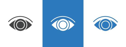Eye icon thin line illustration vector