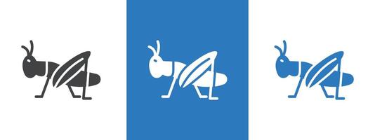 Grasshopper icon thin line illustration vector