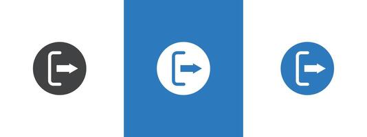 Logout icon thin line illustration vector