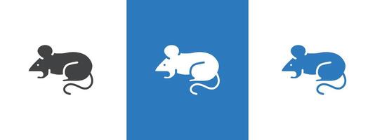 mouse animal icon thin line illustration vector