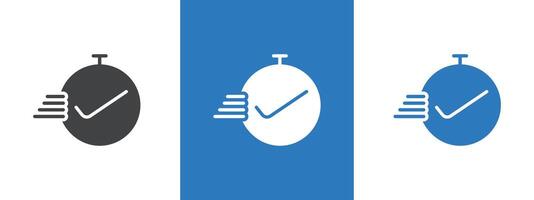 Quick approval icon thin line illustration vector