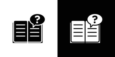 book with question mark icon linear logo isolated vector