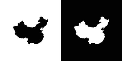 china map icon linear logo isolated vector