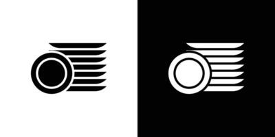 Clean stack plates icon linear logo isolated vector