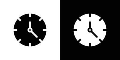 Clock icon linear logo isolated vector