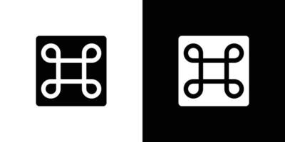 Cmd or command icon linear logo isolated vector