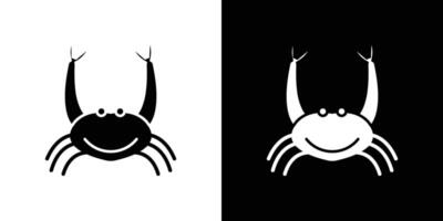 Crabs icon linear logo isolated vector