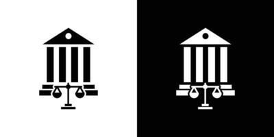Court judgement icon linear logo isolated vector
