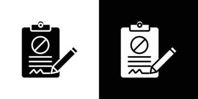 Document petition icon linear logo isolated vector