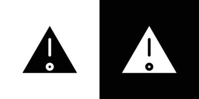 Exclamation mark icon linear logo isolated vector