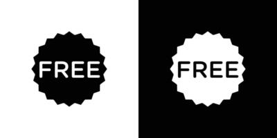 Free label icon linear logo isolated vector