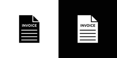 Invoice icon linear logo isolated vector