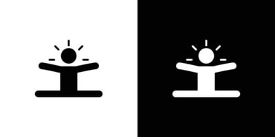 Split legs exercise icon linear logo isolated vector