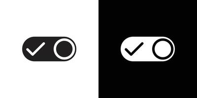 Toggle switch icon linear logo isolated vector