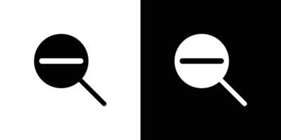 Zoom out icon linear logo isolated vector