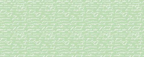 Neutrals color abstract seamless pattern. Endless graphic linear handwritten imitation horizontal banner. Trendy neutral colors aesthetic background. Pastel light green boho style texture eps print vector