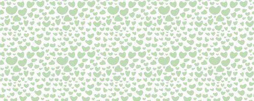 Neutrals color abstract seamless pattern. Endless graphic heart shapes horizontal banner. Trendy neutral colors aesthetic contemporary background. Pastel light green boho style texture eps print vector