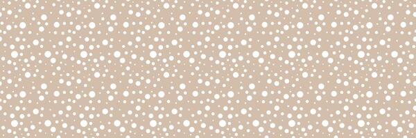 Neutrals color art doodle abstract seamless pattern. Beige endless geometric polka dot print. Trendy neutral colors aesthetic circle backdrop. Muted light brown texture for fabric, packing, decoration vector