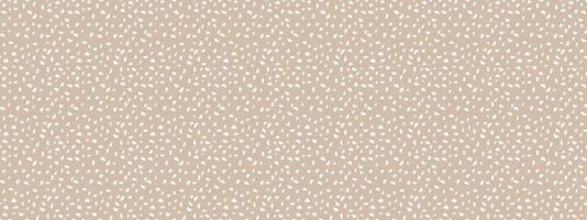 Neutrals color art doodle abstract seamless pattern. Beige endless geometric polka dot print. Trendy neutral colors aesthetic seeds backdrop. Muted light brown texture for packing, fabric, branding vector