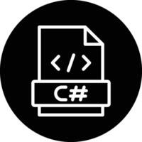 C sharp Icon Design Illustration vector