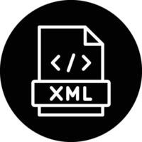 Xml Icon Design Illustration vector