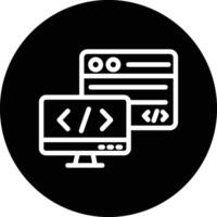 Backend Icon Design Illustration vector