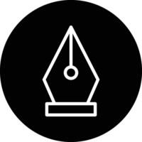 Nib Icon Design Illustration vector