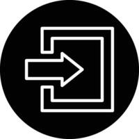 Log in Icon Design Illustration vector