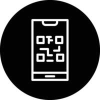 QR Code Icon Design Illustration vector