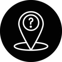 Location Question Icon Design Illustration vector