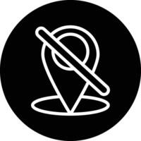 Location off Icon Design Illustration vector