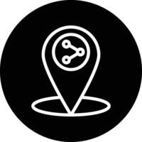 Share location Icon Design Illustration vector