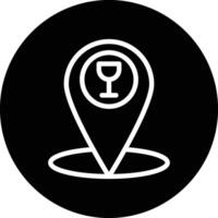 Cafe location Icon Design Illustration vector