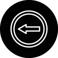 Go left Icon Design Illustration vector